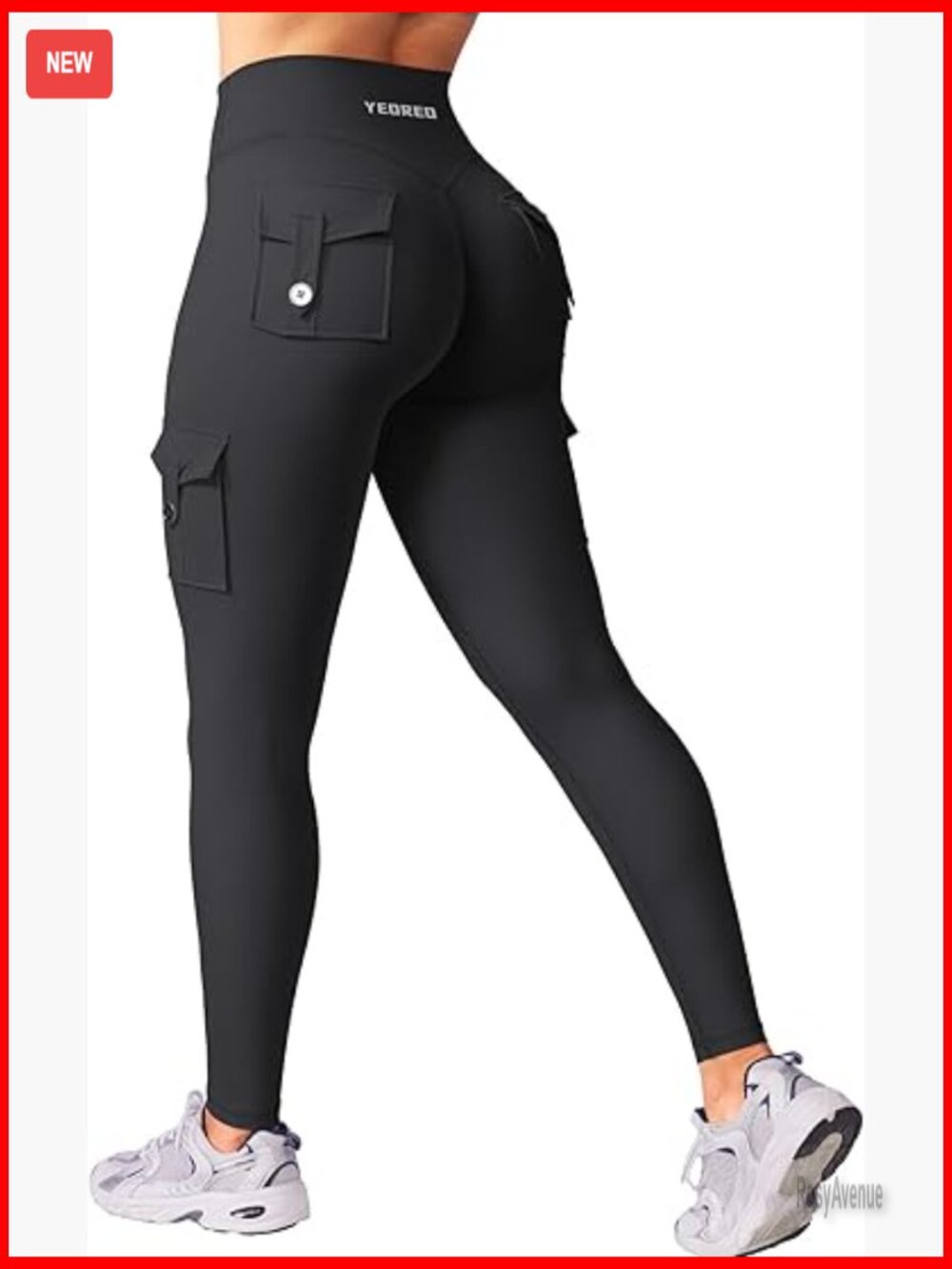 Cargo Leggings with Pockets Hidden Scrunch Butt Lifting Yoga Pants Gym
